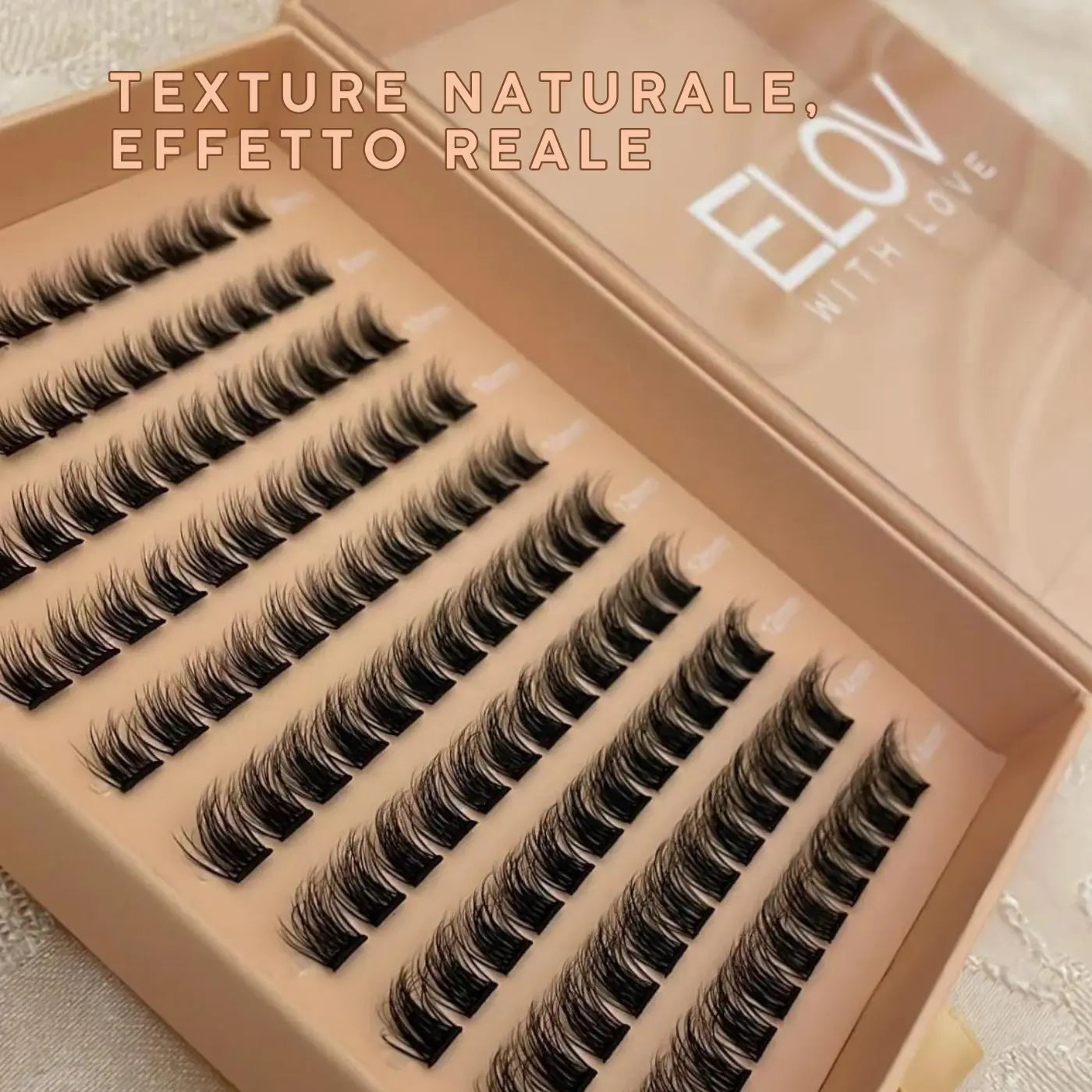 Elov 1Step Lashes™ - Kit completo 120 Extension Ciglia Adesive in seta PBT