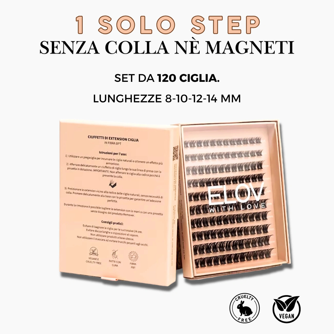 Elov 1Step Lash™ - Kit completo 120 Extension Ciglia Adesive