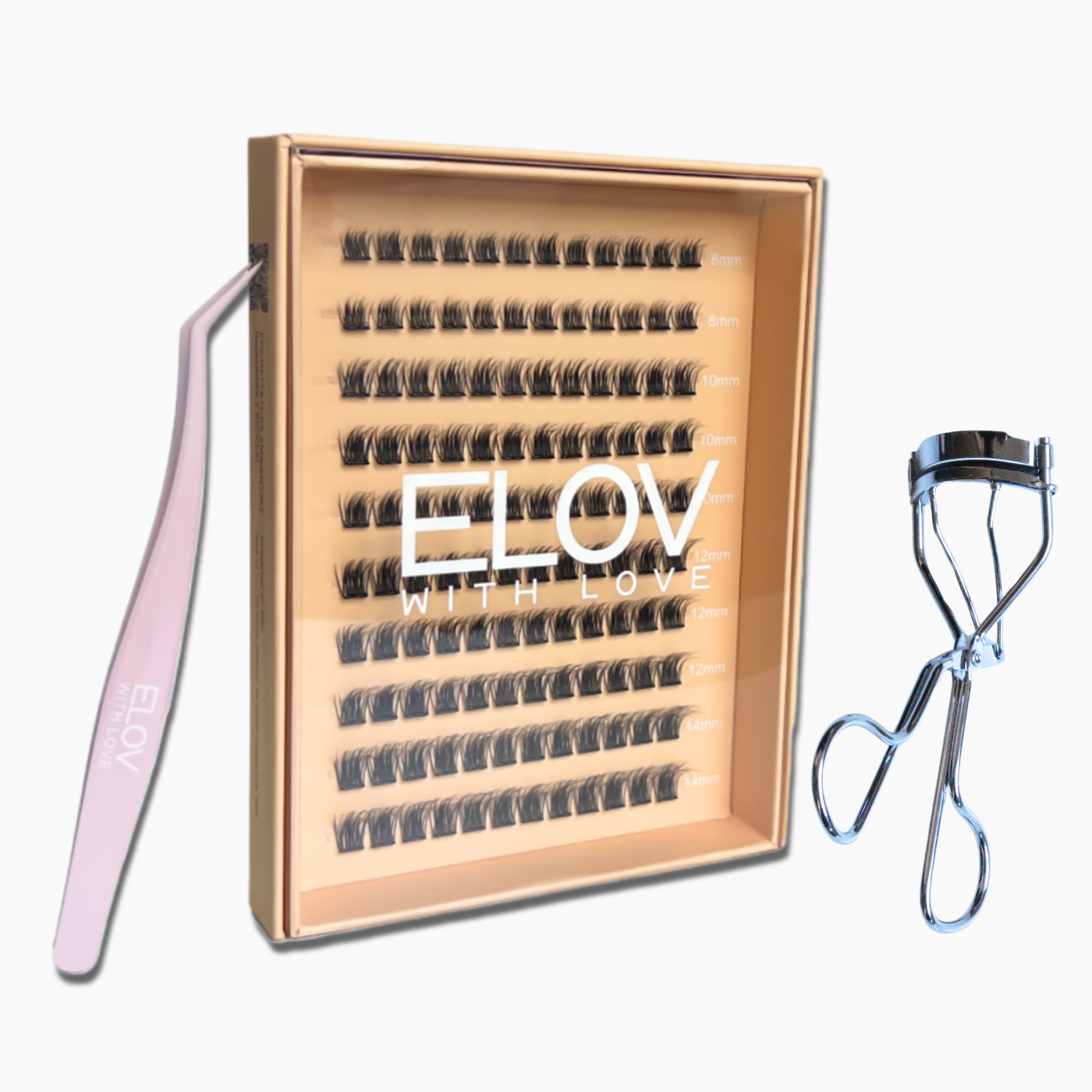 Elov 1Step Lashes™ - Kit completo 120 Extension Ciglia Adesive in seta PBT