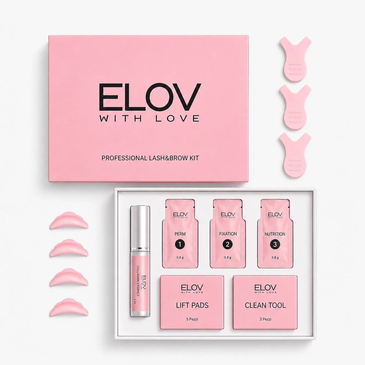Elov Lift Kit™ - Kit Laminazione ciglia e sopracciglia